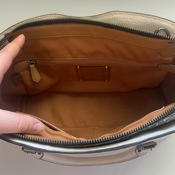 Coach Drew Satchel With Snakeskin Detail - Picture 8 of 8